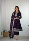 PURPLE COLOR PREMIUM QUALITY SUIT SET DT -273