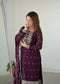 WINE COLOR PREMIUM QUALITY SUIT SET DT -273