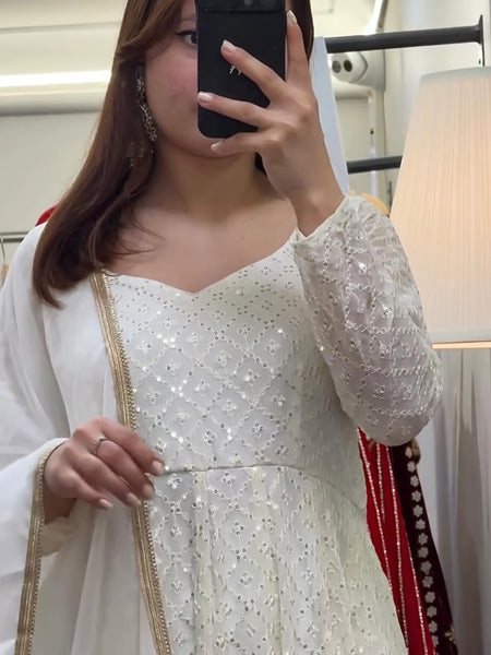 Myra's Lakhnawi Premium Anarkali Suit Set