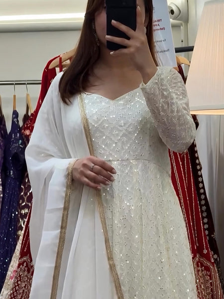 Myra's Lakhnawi Premium Anarkali Suit Set