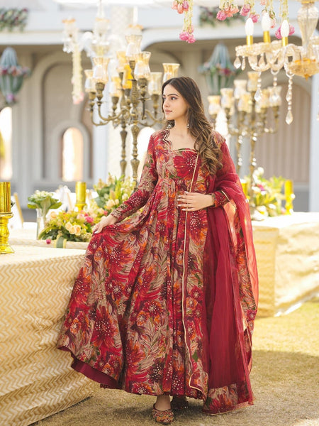 Salisha Premium Quality Maxi Anarkali Suit Set