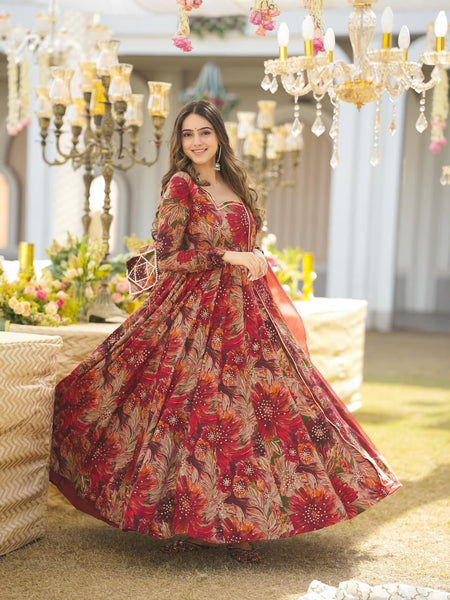 Salisha Premium Quality Maxi Anarkali Suit Set