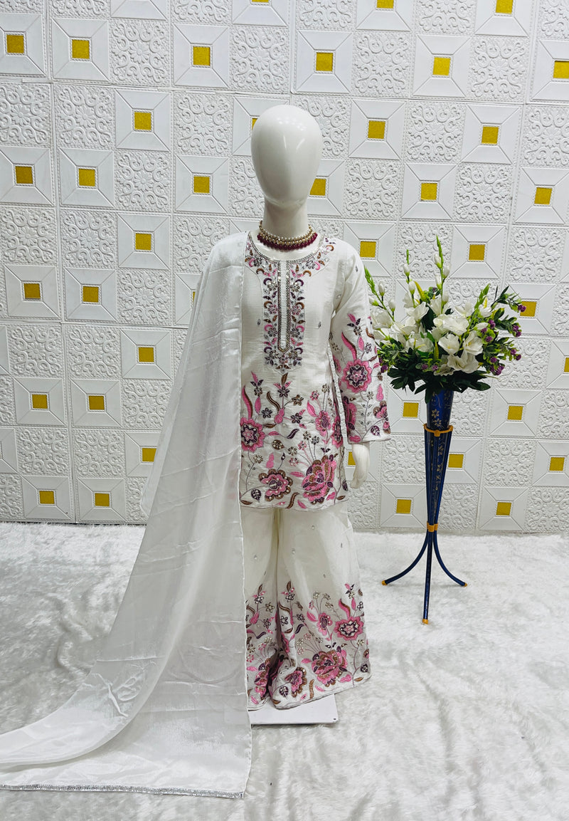 TRENDING TOP WITH SHARARA AND DUPATTA SET READY TO WEAR COLLECTION OC-212
