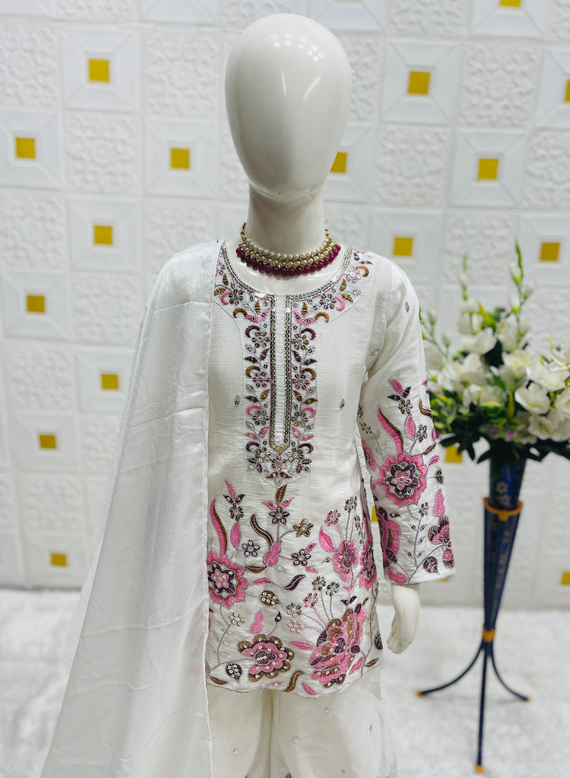 TRENDING TOP WITH SHARARA AND DUPATTA SET READY TO WEAR COLLECTION OC-212