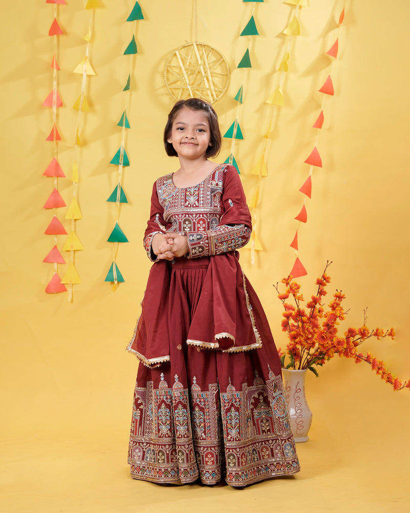 New Festival Lehenga Choli Ready To Wear Collection OC-211 maroon