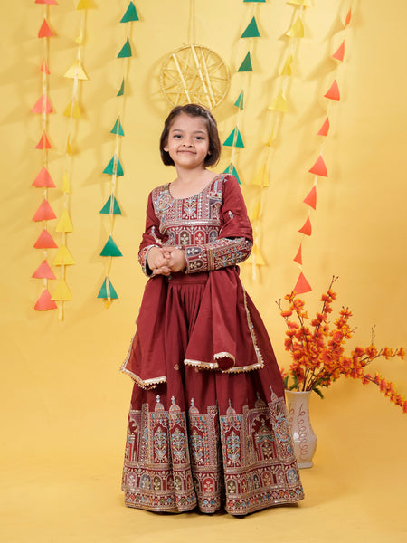 New Festival Lehenga Choli Ready To Wear Collection OC-211 maroon
