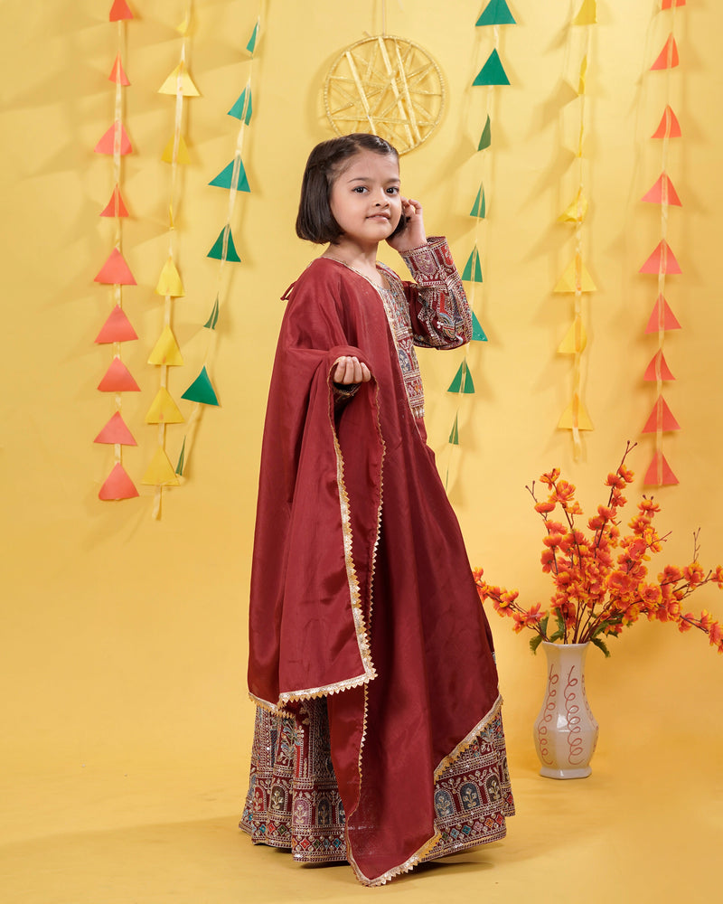 New Festival Lehenga Choli Ready To Wear Collection OC-211 maroon