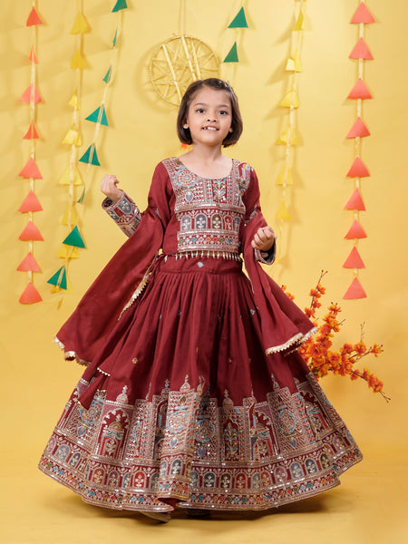 New Festival Lehenga Choli Ready To Wear Collection OC-211 maroon