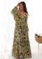 Sunaina Pista Colourfull Floral Gown Digital Printed Faux Georgette DKB-267