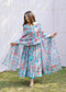 MUSKAN SKY BLUE FOX GEORGETTE DKB-16: