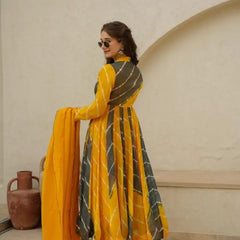 Mustard And Black Suit