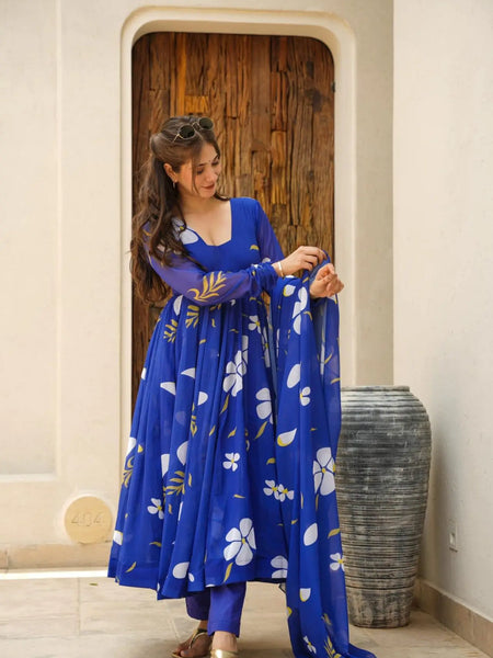 Fila's Blue Floral Suit