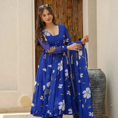 Fila's Blue Floral Suit