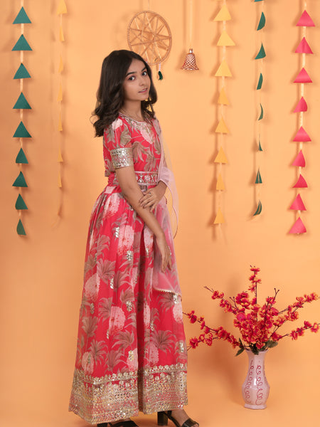 New Designer Heavy Fox Georgette Gownn OC-152 Red