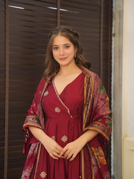 Devine Pure Cotton Anarkali Suit Set