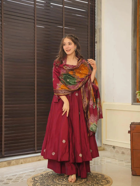 Devine Pure Cotton Anarkali Suit Set