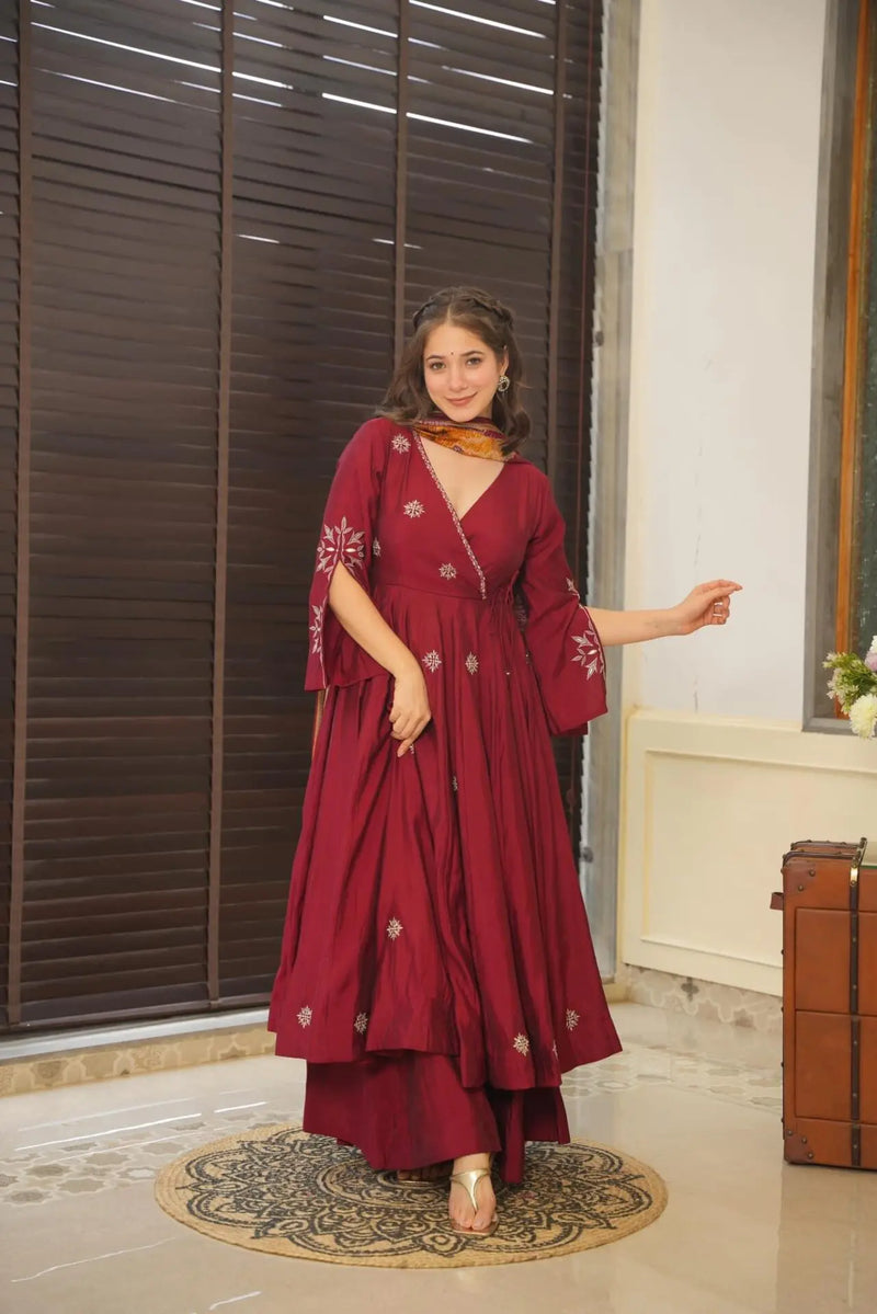 Devine Pure Cotton Anarkali Suit Set