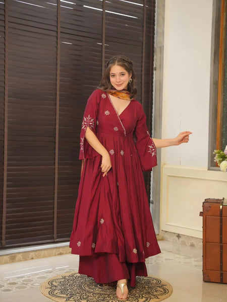 Devine Pure Cotton Anarkali Suit Set