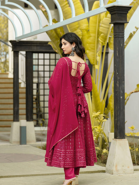 SUNHERI FUX GEORGETTE SUIT SET - 6013