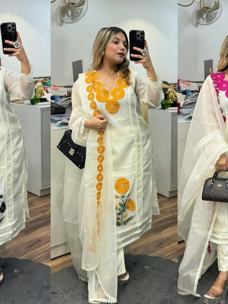 Kurti Pant and Dupatta Set