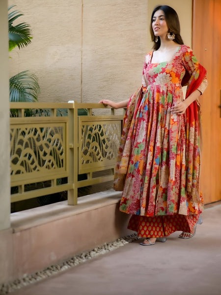Sadhvi's Muslin Suit Set