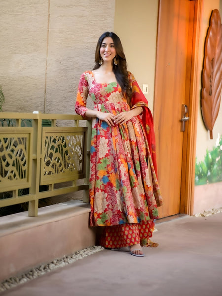 Sadhvi's Muslin Suit Set