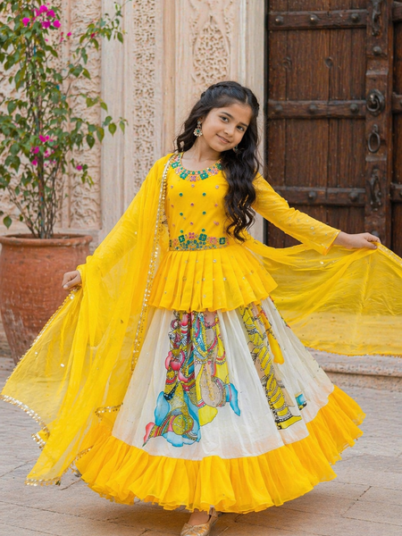 KEDIYA STYLE LAHENGAA SET FULLY STTICHED  OC-185