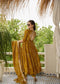 Bandhani Mehndi Colour Anarkali Suit Set