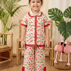 Trendy Kids Cotton Night Suit for Girls | Soft & Breathable Nightwear