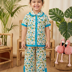 Cute Cotton Kids Night Suit for Girls | Soft & Comfortable Printed Sleepwear