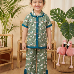 Trendy Kids Cotton Night Suit for Girls | Soft & Breathable Nightwear