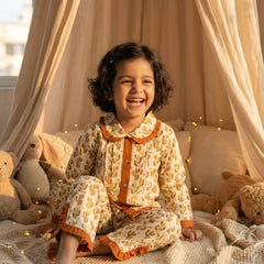 Cute Cotton Kids Night Suit for Girls | Soft & Comfortable Printed Sleepwear
