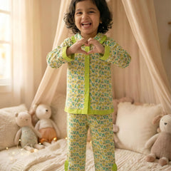 Cute Cotton Kids Night Suit for Girls | Soft & Comfortable Printed Sleepwear