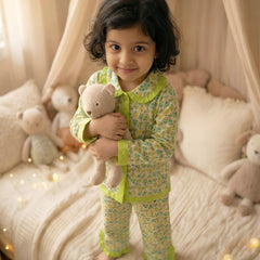 Cute Cotton Kids Night Suit for Girls | Soft & Comfortable Printed Sleepwear
