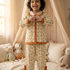 Cute Cotton Kids Night Suit for Girls | Soft & Comfortable Printed Sleepwear