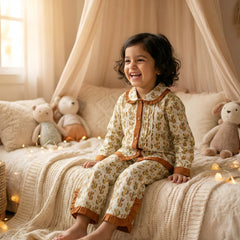 Cute Cotton Kids Night Suit for Girls | Soft & Comfortable Printed Sleepwear