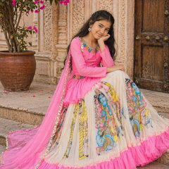 KEDIYA STYLE LAHENGAA SET FULLY STTICHED  OC-185