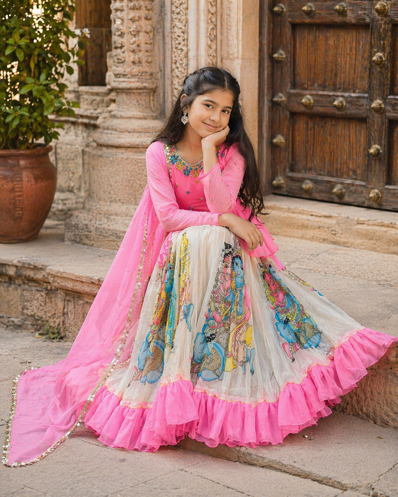 KEDIYA STYLE LAHENGAA SET FULLY STTICHED  OC-185