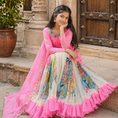 KEDIYA STYLE LAHENGAA SET FULLY STTICHED  OC-185