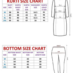 Women Kurti Embroidery with Hand Mirror Work with Pant Dupatta Set Pure Roman Silk