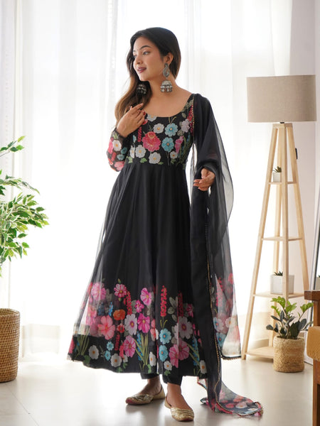 Madhuri's Ready To Wear Black Suit Set