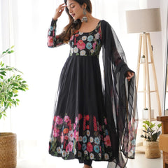 Madhuri's Ready To Wear Black Suit Set