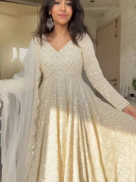 Aniska's Lakhnawi Premium Anarkali Suit Set