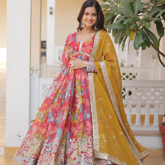 SANAYA'S'  ALIA CUT GOWN WITH DUPATTA SET