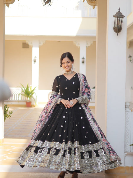 Kavita's Black Designer Gown