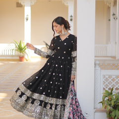 Kavita's Black Designer Gown