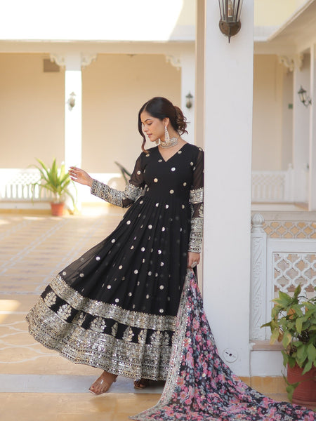 Kavita's Black Designer Gown