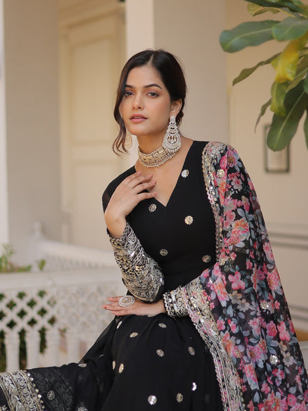 Kavita's Black Designer Gown