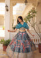 Russian Silk Rich Digital Printed With Foil Embroidery Work Lehenga Choli KA-5032