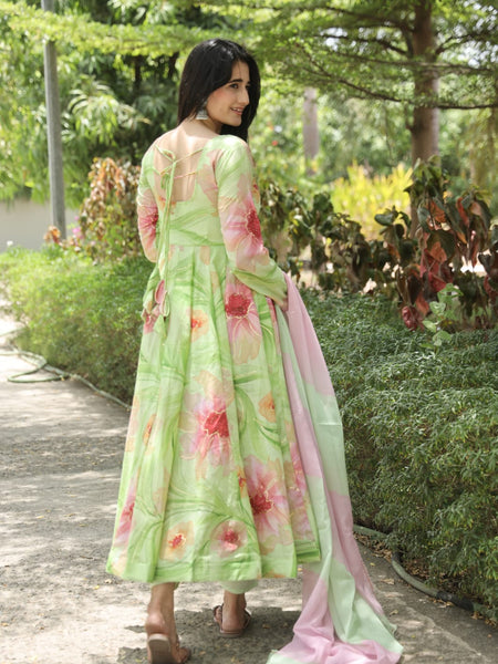 NIDHI'S MULTI PISTA COLOURED ANARKALI SUIT SET - 07
